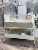 EX DISPLAY Tutti Bambini CoZee Air 2 Bedside Crib - Toasted Oak/Sand