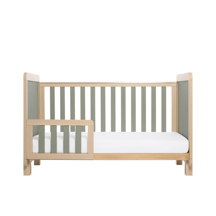 Tutti Bambini Kuba Cot Bed - Pickled Oak & Sage Weave