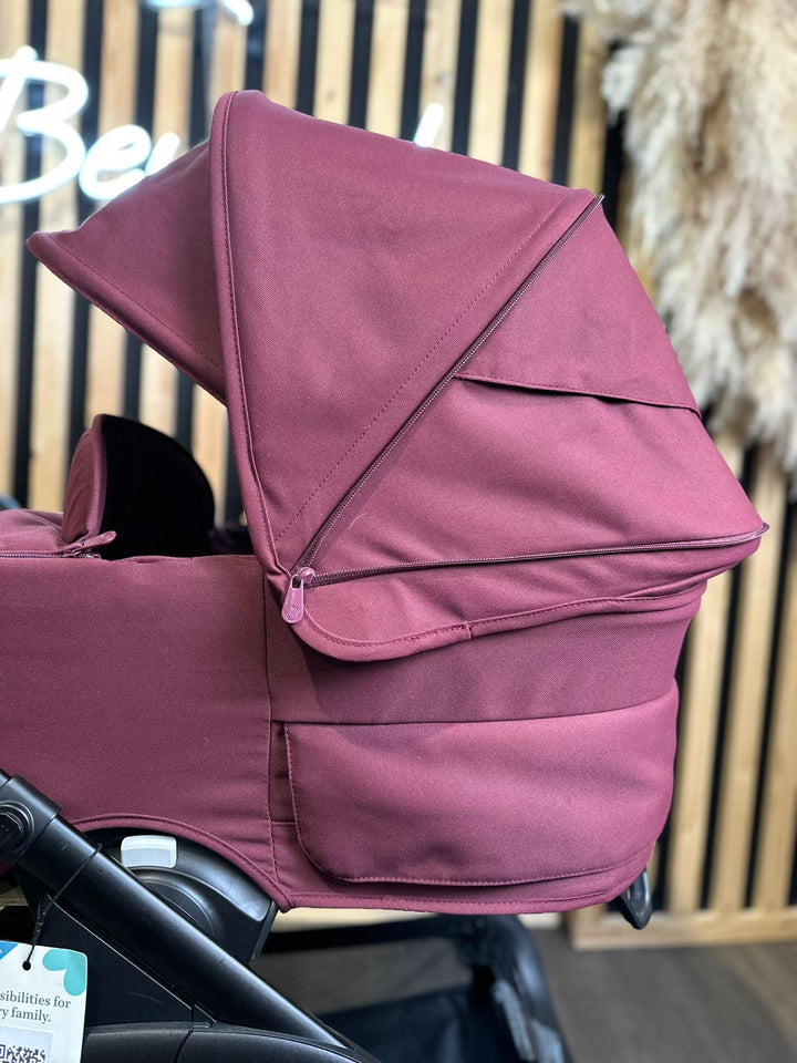 EX DISPLAY Bugaboo Dragonfly Pram, Pushchair + Accessories - Dark Cherry