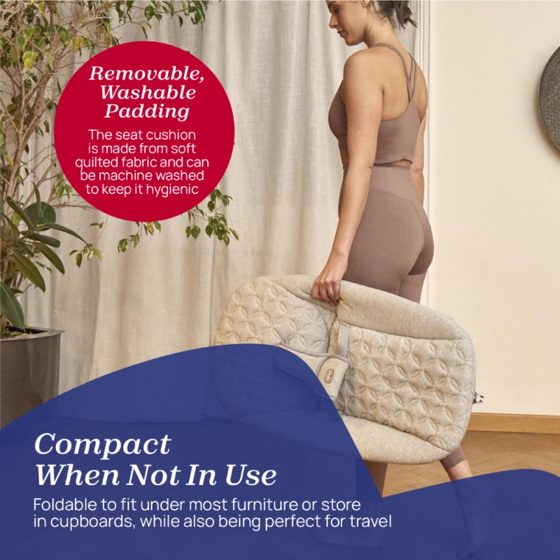 EX DISPLAY Chicco Zen Wave Rocker – Wooden Grey