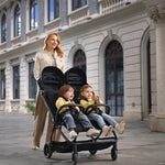 JoviKids Ayla Compact Twin Pushchair - Black