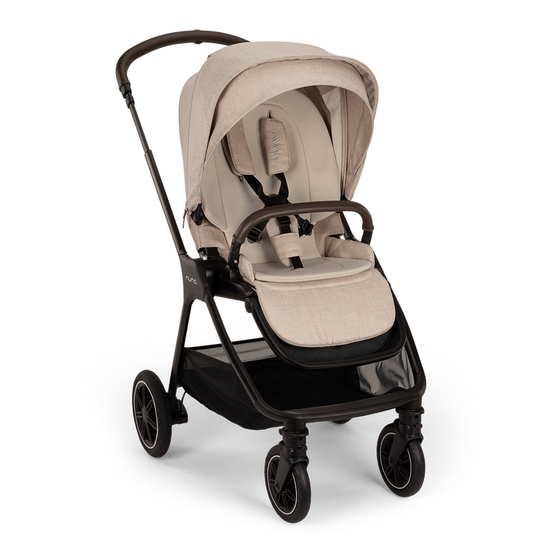 Nuna TRIV Next, LYTL Carrycot, ARRA Flex + Base Curve Travel System - Biscotti