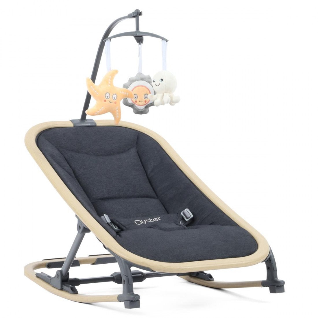 Oyster Rocker Chair - Carbonite