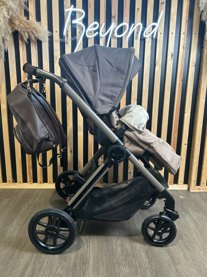 PRE LOVED Silver Cross Reef Pushchair, Dream Car Seat + Accessories - Earth