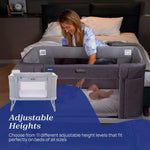 Chicco Next2Me Forever Bedside Crib To Cot - Ash Grey