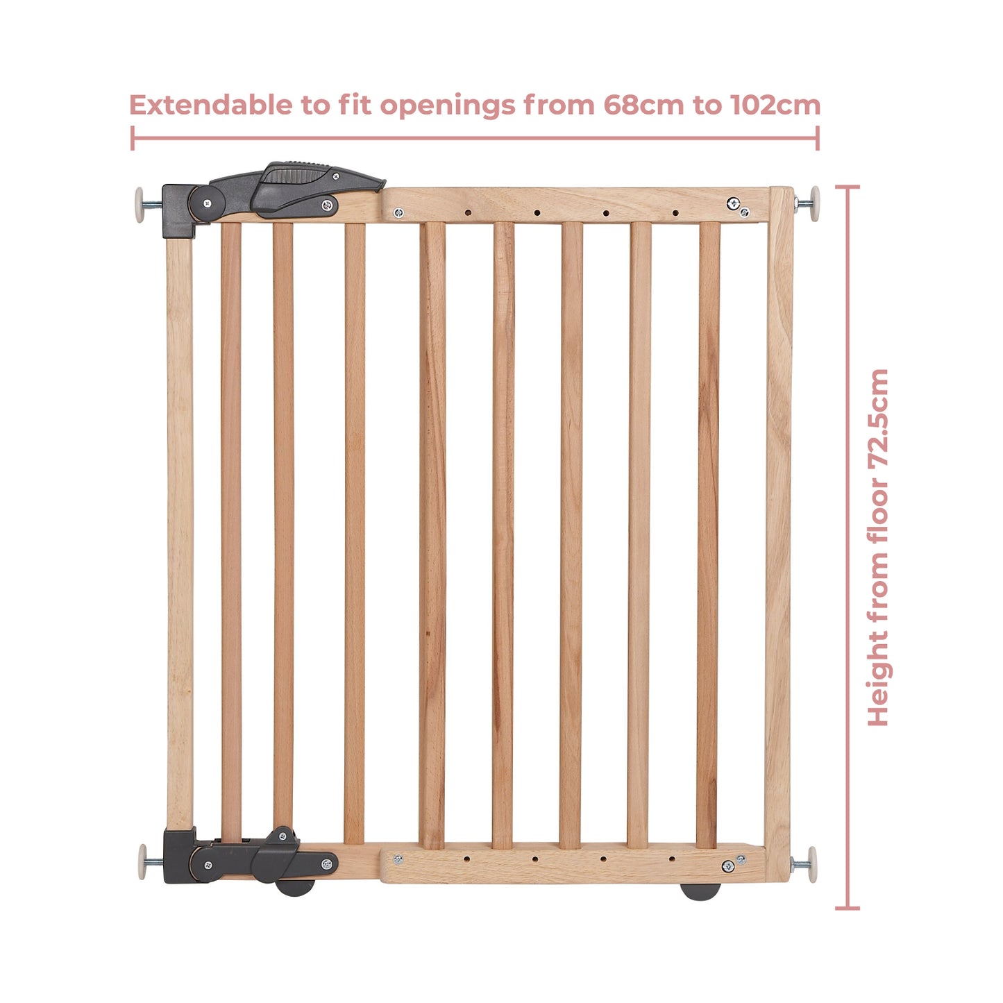 Clippasafe Extendable Dual Fix Wooden Safety Gate