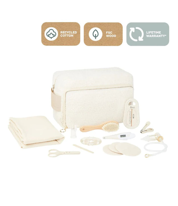 Babymoov Curl White Shearling Baby Toiletry Bag
