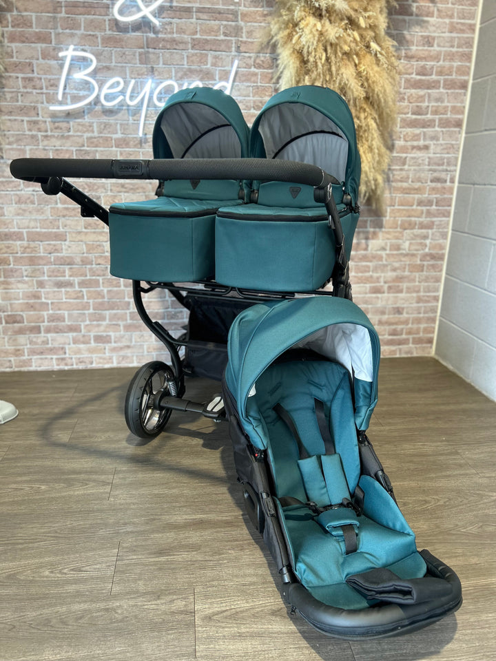 EX DISPLAY Junama Compact Duo Travel System - Green