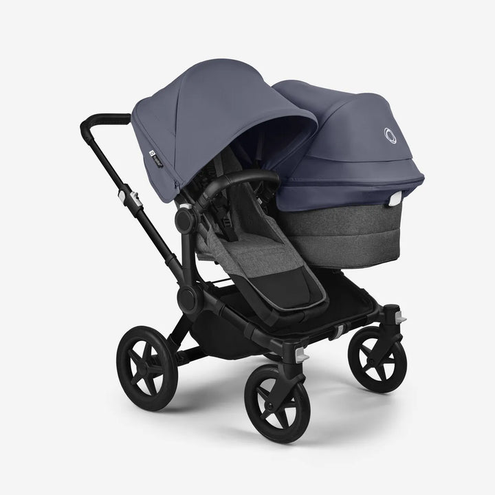 Bugaboo Donkey 5 Duo Double Pushchair - Stormy Blue/Grey Melange/Black