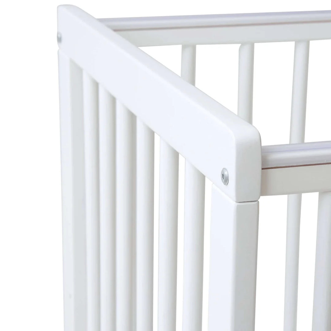 East Coast Space Saver Cot with Mattress Bundle - White