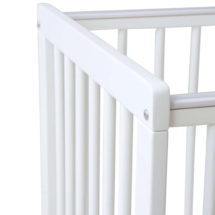 East Coast Space Saver Cot with Mattress Bundle - White