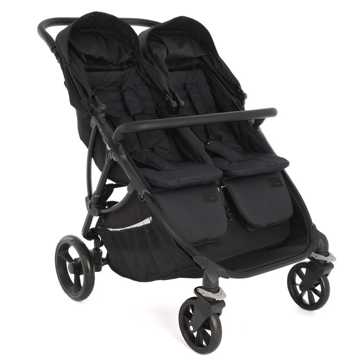 Roma Gemini Double Pushchair - Jet Black