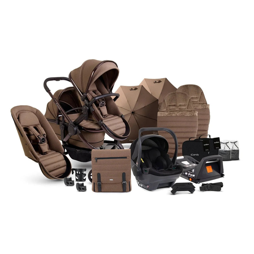 iCandy Peach 7 Double Travel System Cocoon Bundle Coco Bambinosandbeyond