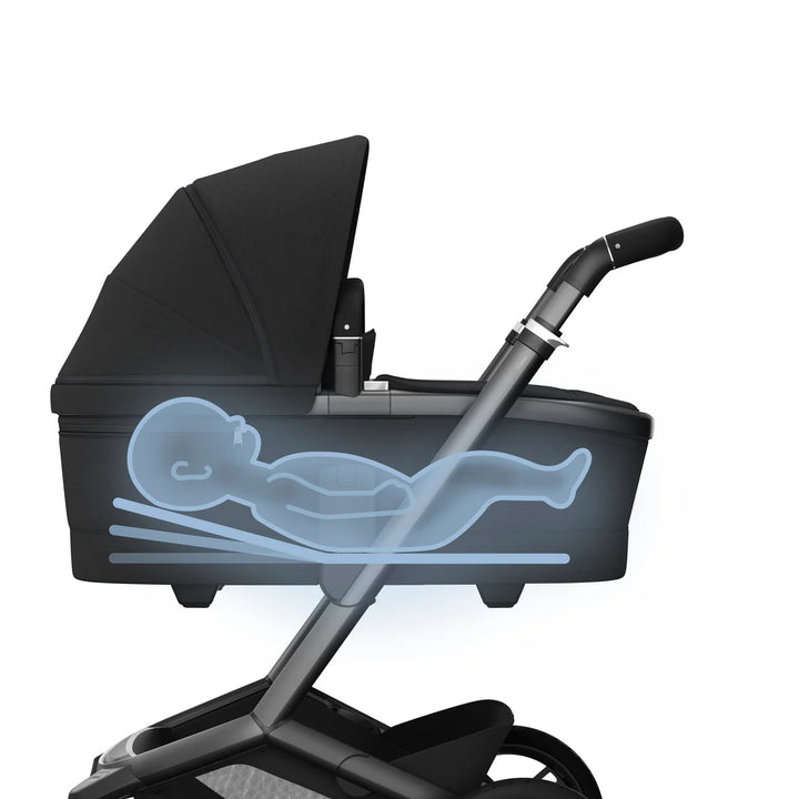 Maxi-Cosi Fame Pushchair & Carrycot - Black | Black