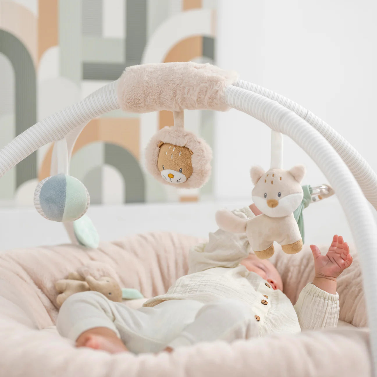 Nattou Stuffed Playmat - Flo, Ernest & Oli