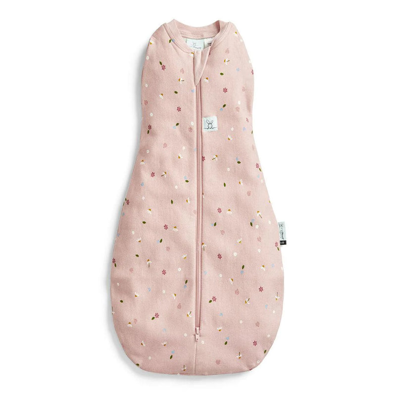 ergoPouch Organic All Year Cocoon Swaddle 1 Tog Sleeping Bag - Pink Daisies