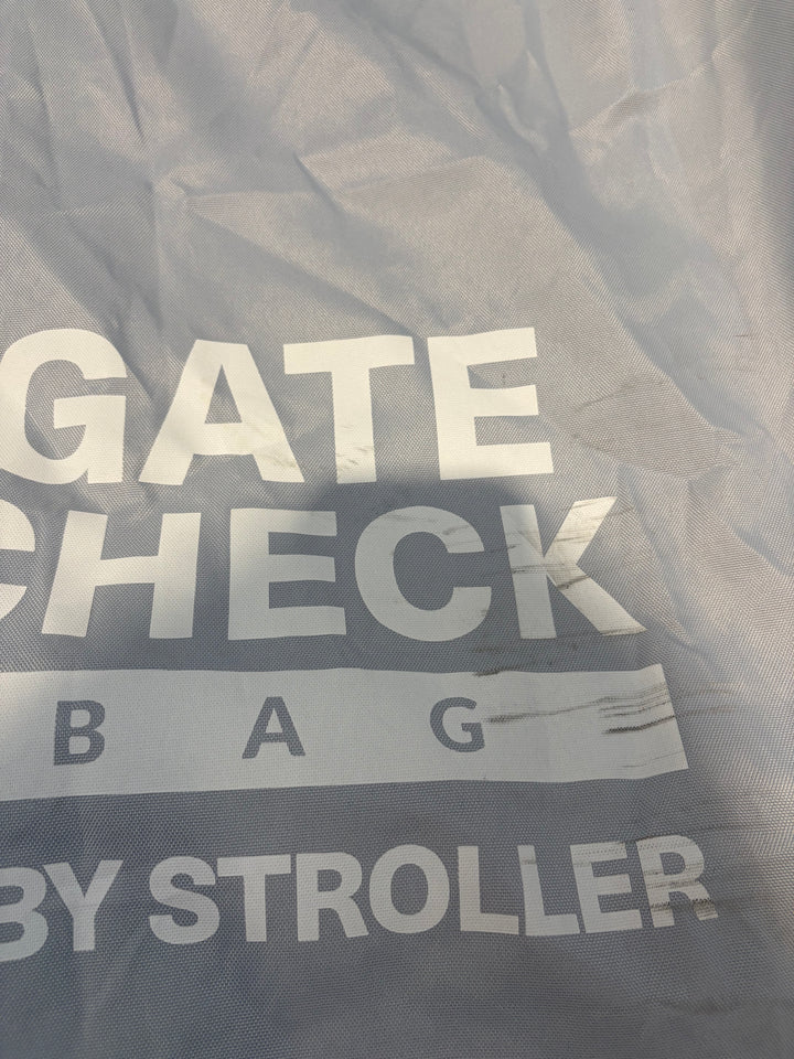 PRE LOVED Bramble Gate Check Stroller Bag - Grey