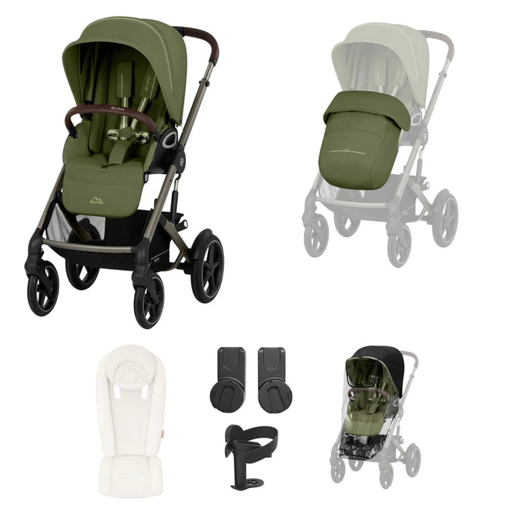 Cybex Talos S Lux 8 Piece Bundle - Moss Green