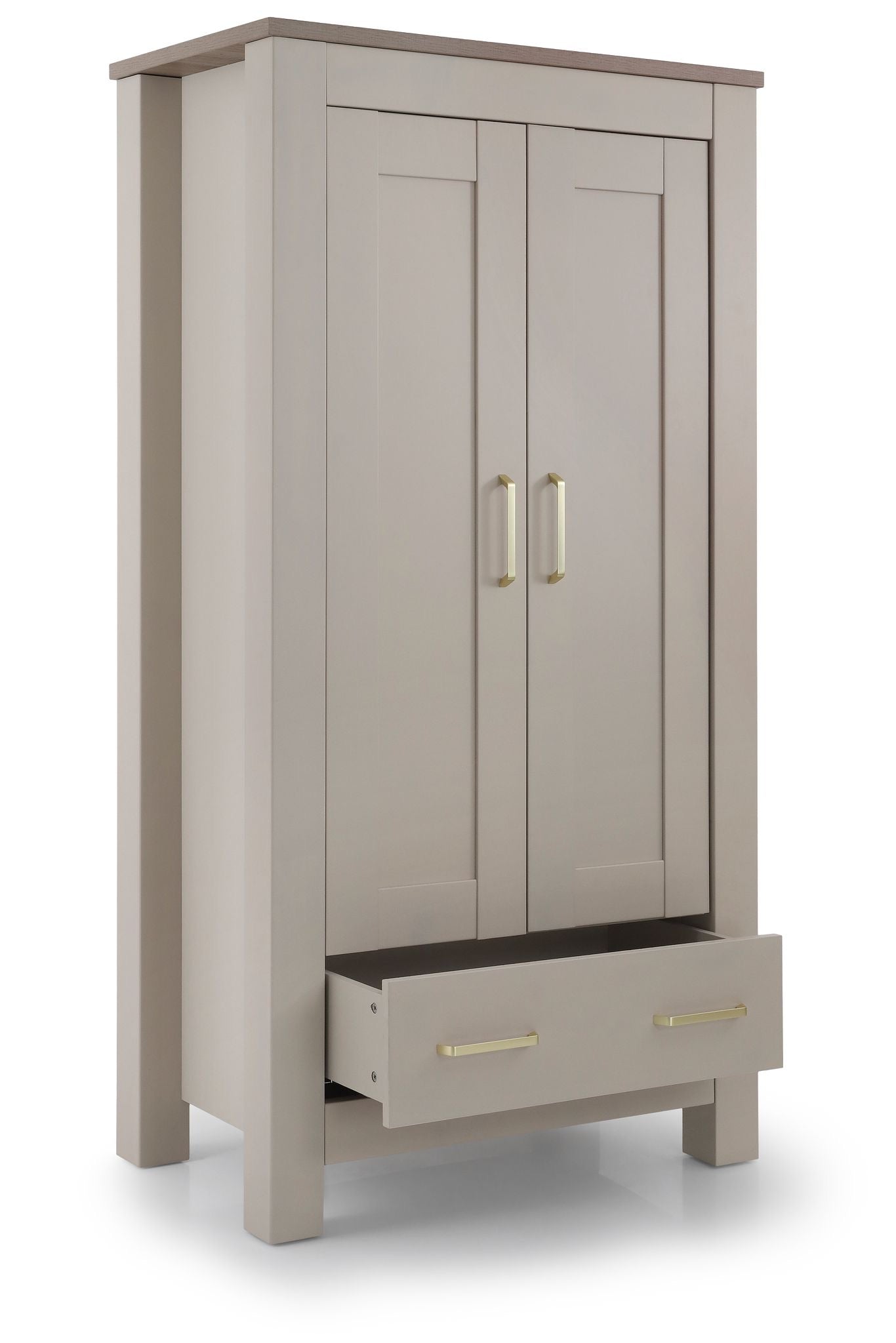 DAMAGED BabyStyle Charnwood Bordeaux Wardrobe - Oatmeal (COLLECTION OR LOCAL DELIVERY)