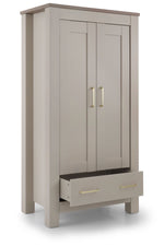 DAMAGED BabyStyle Charnwood Bordeaux Wardrobe - Oatmeal (COLLECTION OR LOCAL DELIVERY)