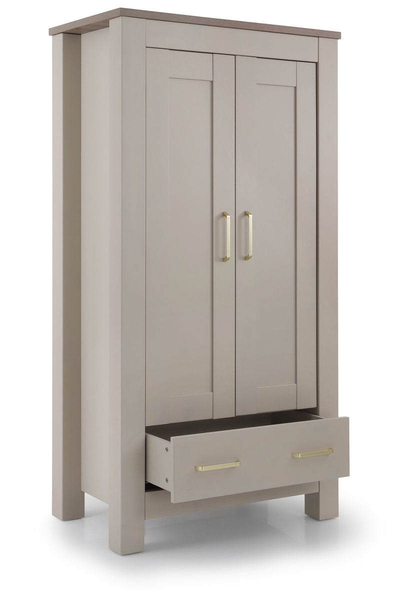DAMAGED BabyStyle Charnwood Bordeaux Wardrobe - Oatmeal (COLLECTION OR LOCAL DELIVERY)