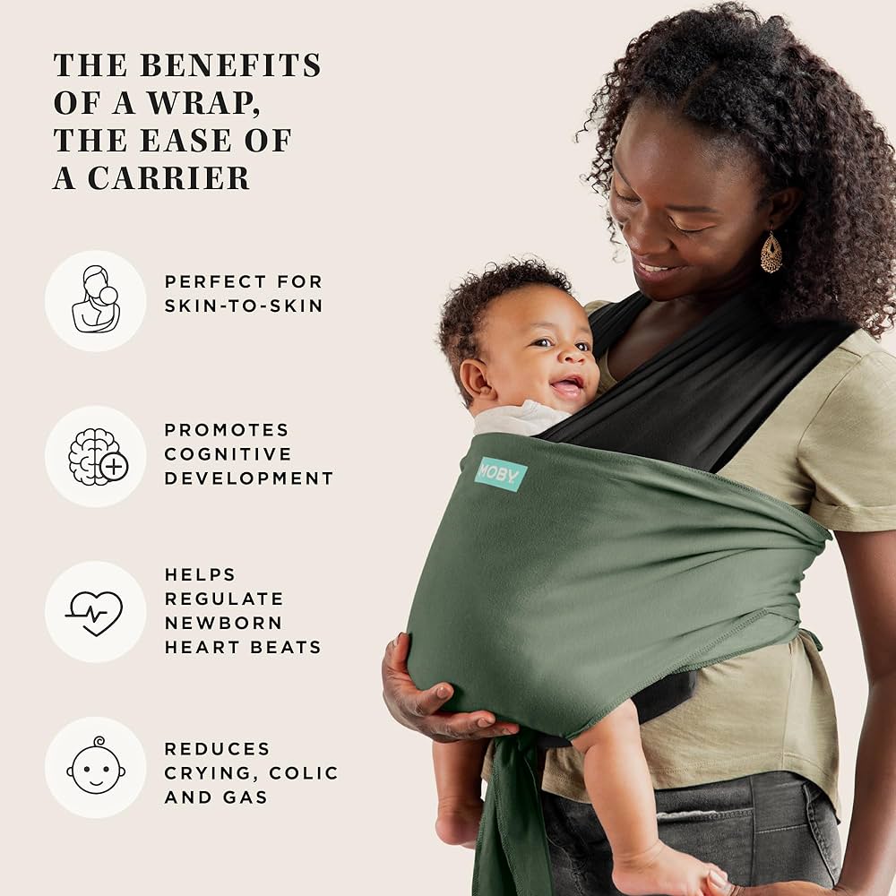 Moby Easy Wrap Carrier - Smoked Pearl