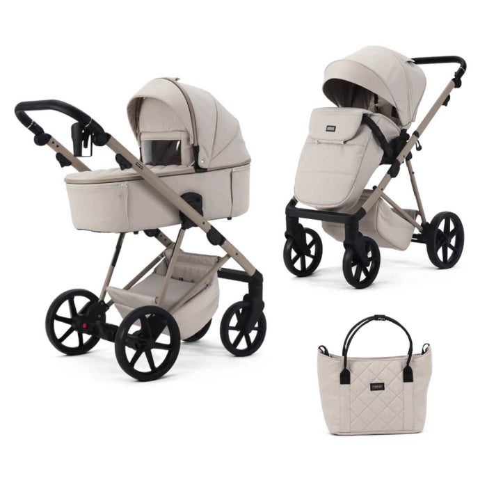 EX DISPLAY Mee-Go Milano Natura 2-in-1 Travel System – Vanilla