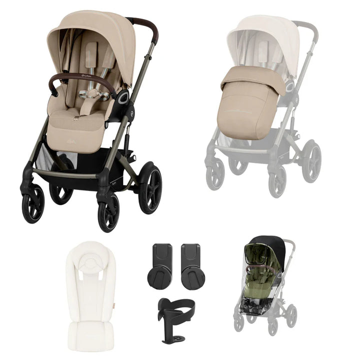 Cybex Talos S Lux 8 Piece Bundle - Almond Beige