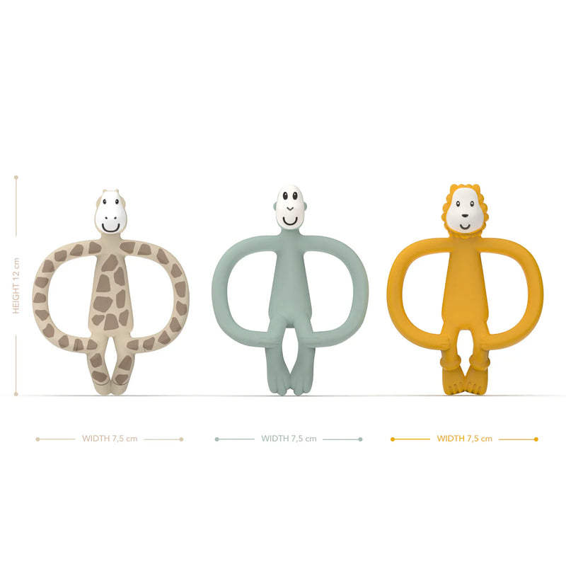Matchstick Monkey Animal Teether Gift Set (Pack Of 3)