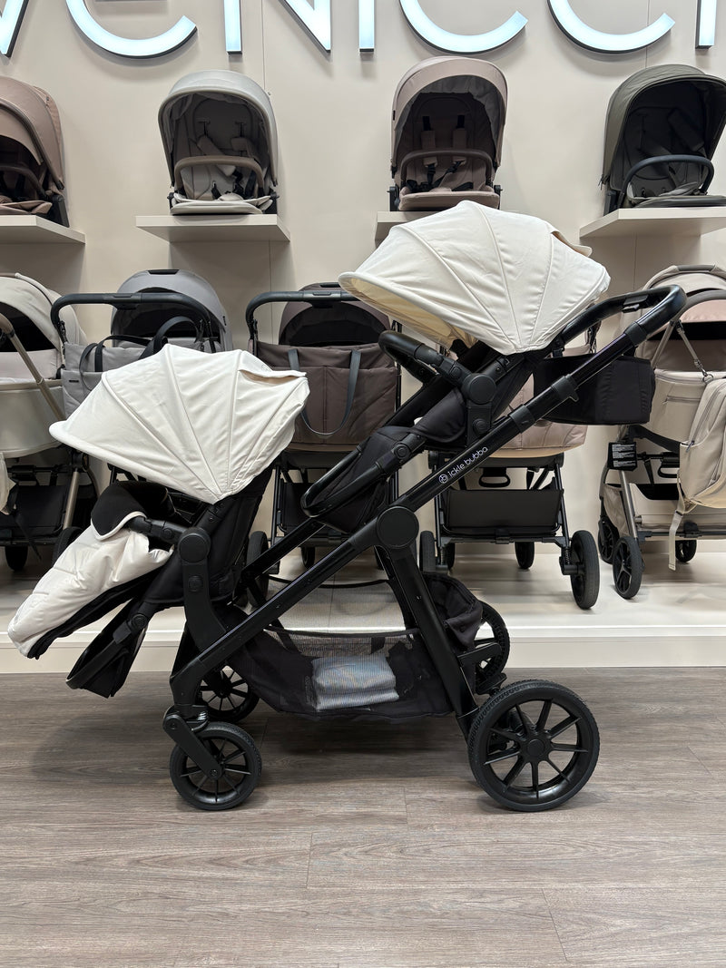 PRE LOVED Ickle Bubba Virgo Double Pushchair Bundle - Stone