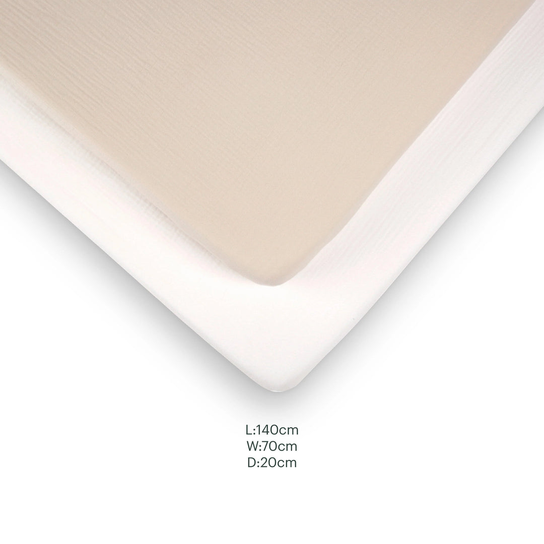 CuddleCo 2 Pack Cot Bed Sheets - Cashmere Waffle
