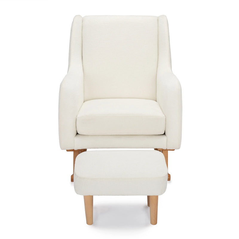 Babymore Ida Nursing Chair with Footstool – Bouclé
