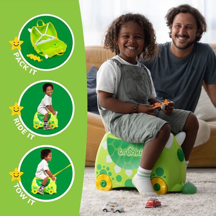 Trunki Ride-On Suitcase - Dudley the Dinosaur