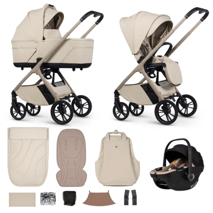 Venicci Tila 13 Piece Luxury Tiago Travel System Bundle - Sabbia