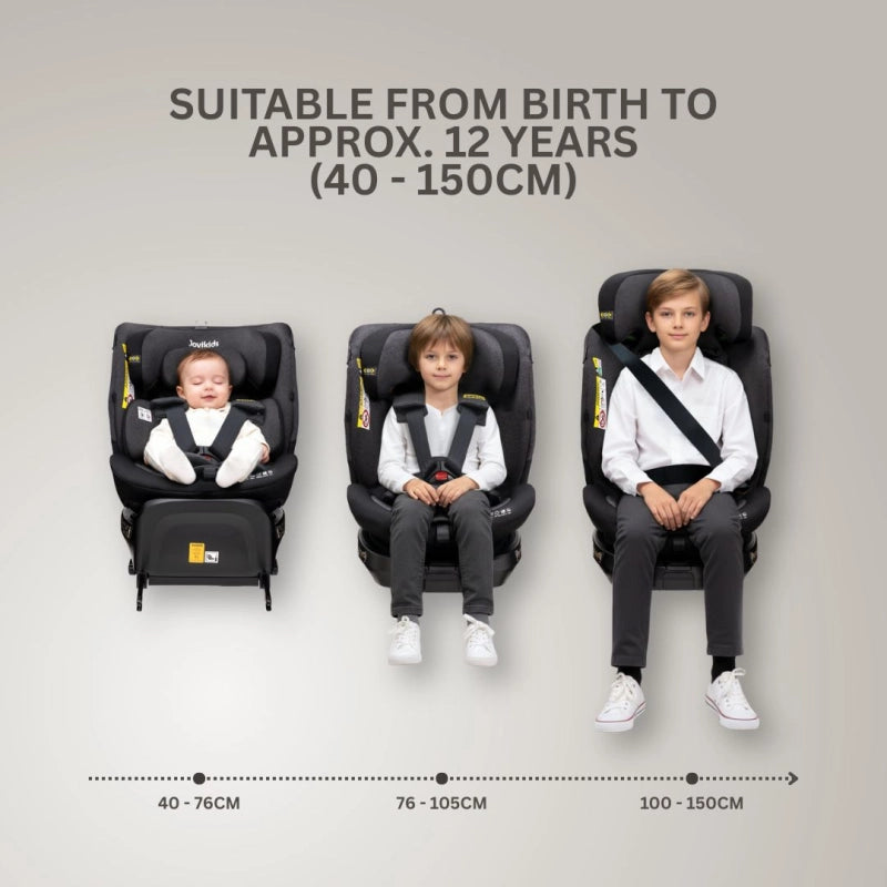 JoviKids Ranger TT 360 Spin All-Stage i-Size Car Seat – Twilight