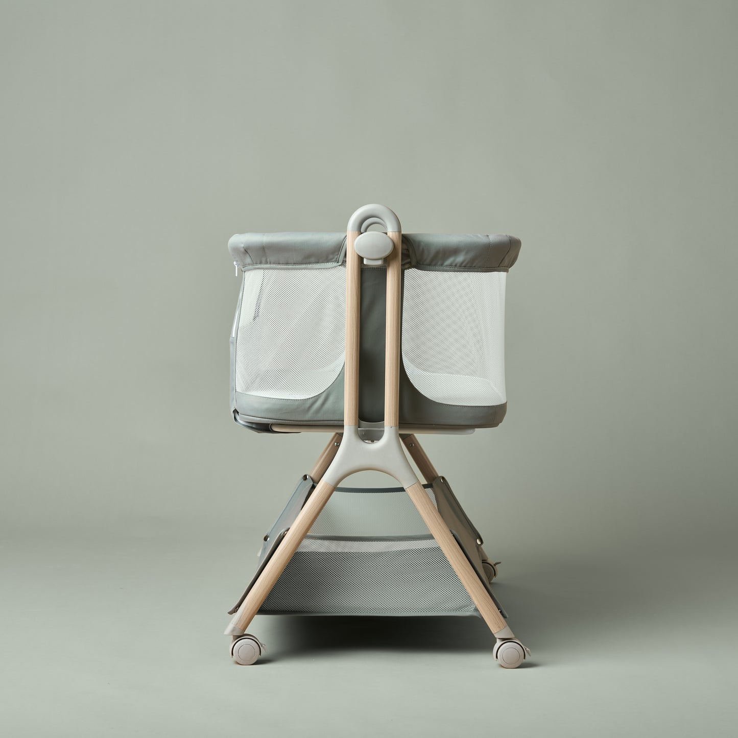 Obaby Cloud Bedside Crib - Sage