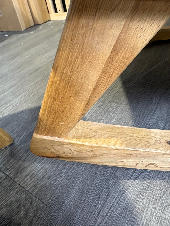 EX DISPLAY Claire de Lune Bouclé Rocking Chair & Footstool