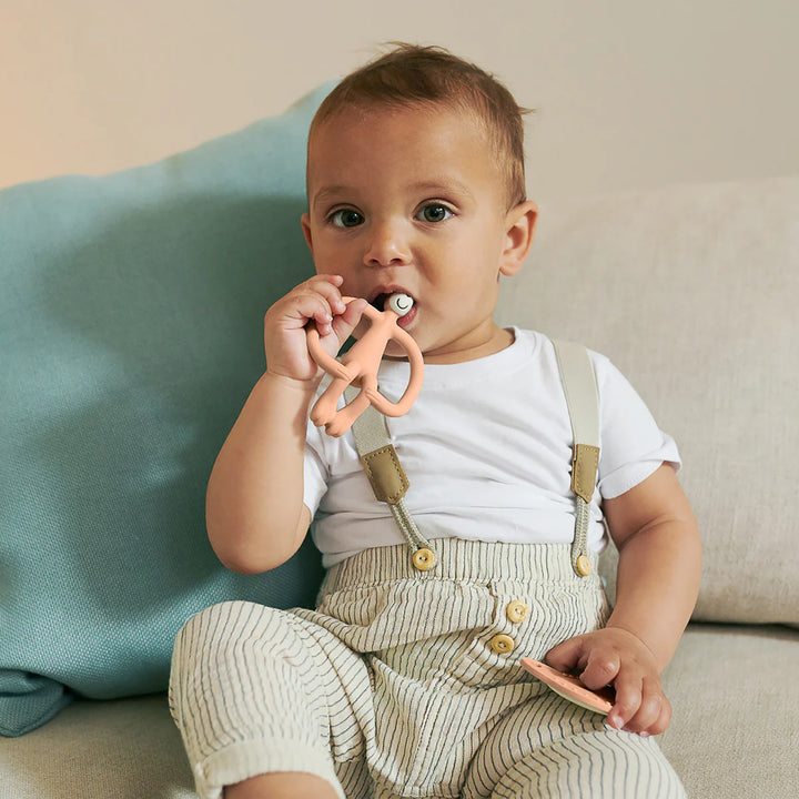 Matchstick Monkey Teething Starter Set - Peach
