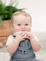 Cheeky Chompers Neckerchew Teething Dribble Bib - Stone