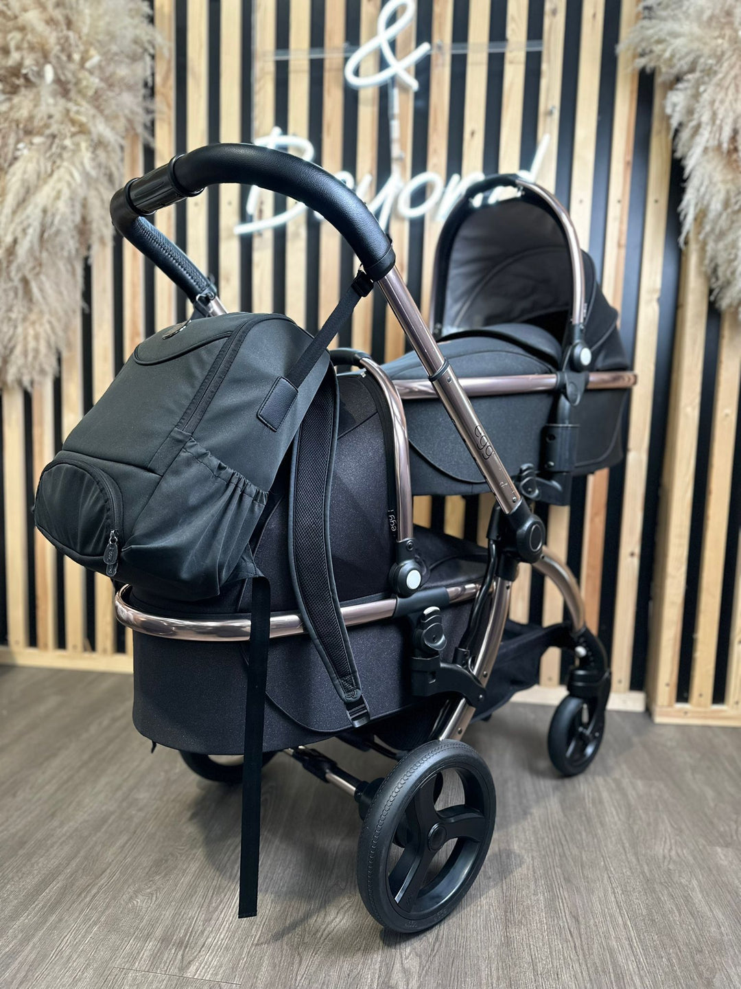 PRE LOVED egg2 Twin Double Pushchair - Diamond Black