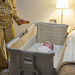 Tutti Bambini Cozee Sense Bedside Crib - Soft Walnut/Cocoa