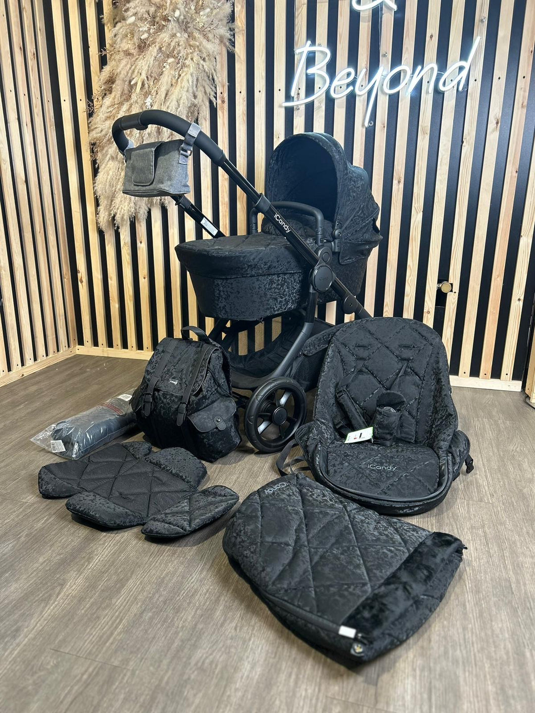 EX DISPLAY iCandy Orange 3 Carrycot & Pushchair Bundle - Designer Black