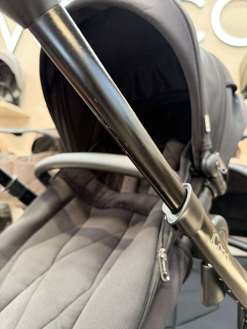 PRE LOVED iCandy Orange3 Double Pushchair Bundle - Black