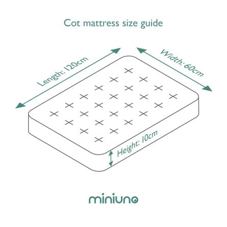 Miniuno Fibre Mattress – 120cm x 60cm