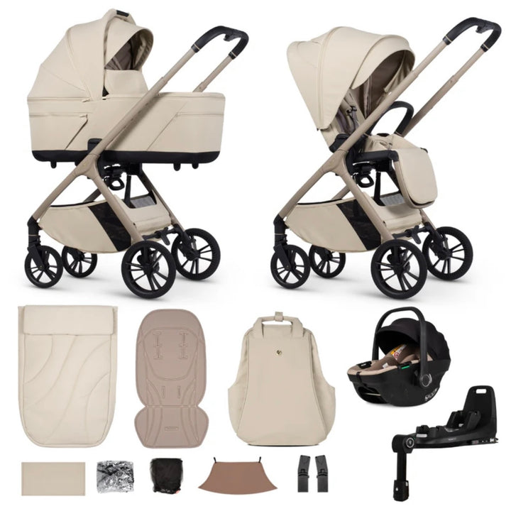 Venicci Tila 14 Piece Luxury Tiago Travel System Bundle - Sabbia