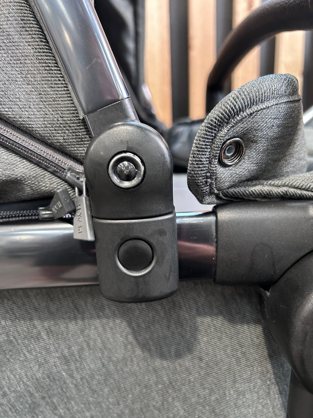 PRE LOVED iCandy Peach 6 Travel System - Dark Grey Twill