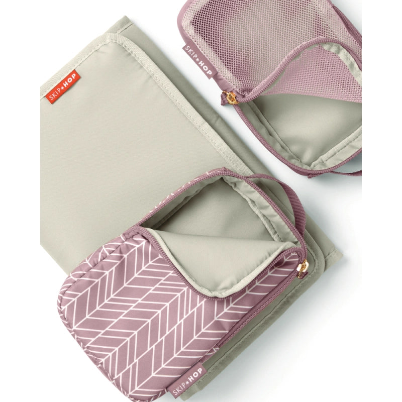 Skip Hop Forma Quilted Changing Backpack - Mauve Mist