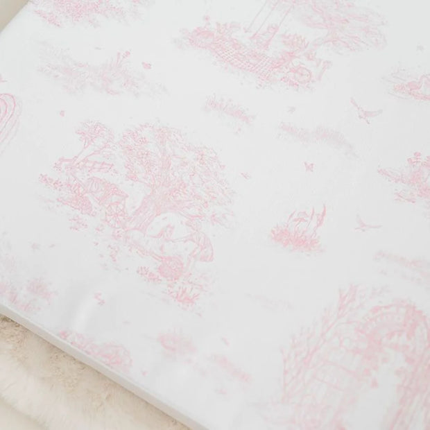 Gilded Bird Spring Toile Pink Wedge Mat