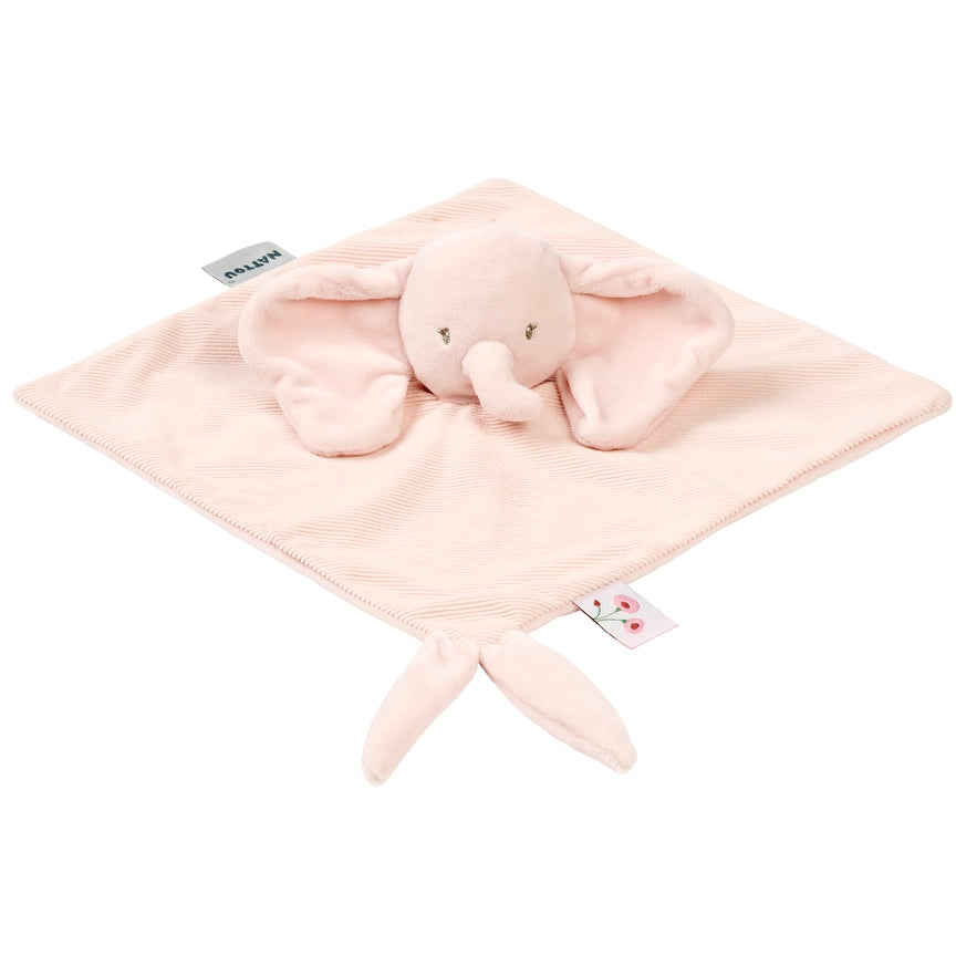 Nattou Fanfan Doudou Baby Elephant Comforter - Pink