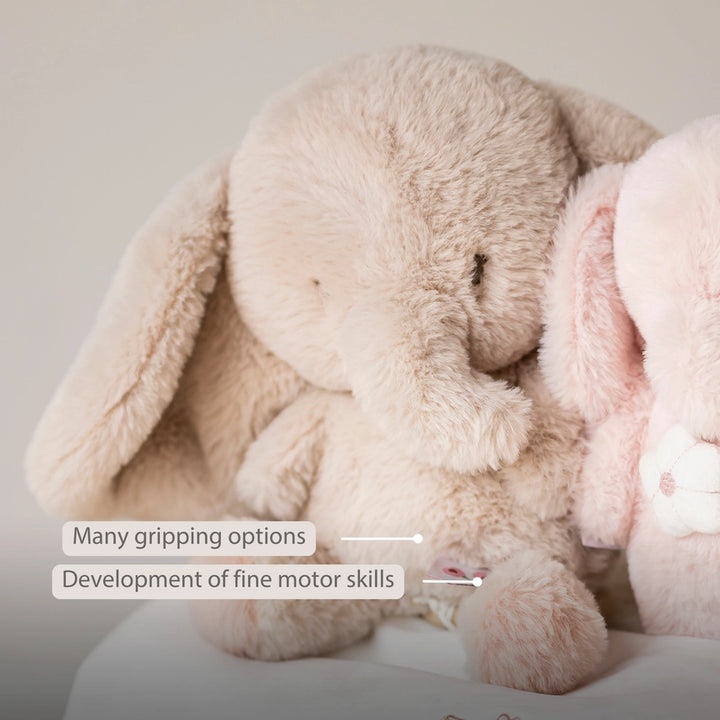 Nattou Fanfan Musical Soft Cuddle Elephant - Sand